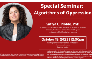 Institute for Public Health to Hold Special Seminar: Algorithms of Oppression
