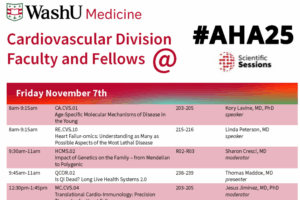 Where to find WashU Cardiology at AHA Scientific Sessions 2025