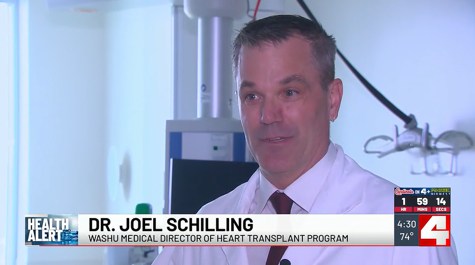 Schilling Appears on KMOV News: Organ donation gives local man a second chance at life